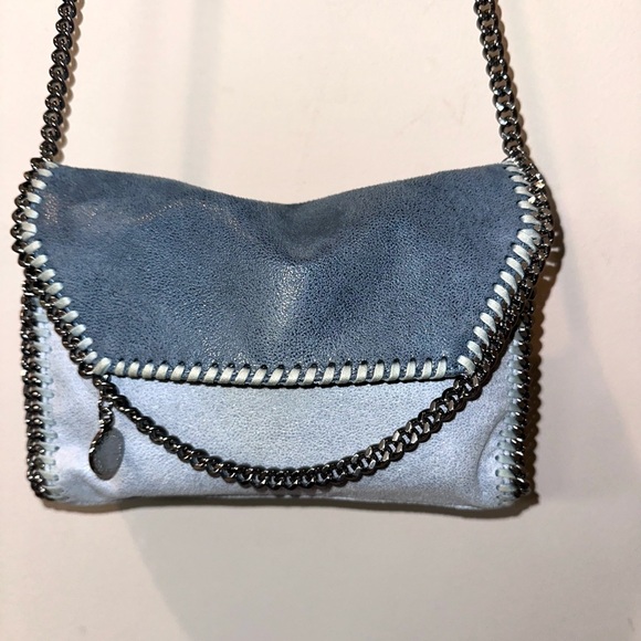 Stella McCartney Falabella Crossbody – Ice Blue Shaggy Deer | EUC 💎 - Picture 8 of 16